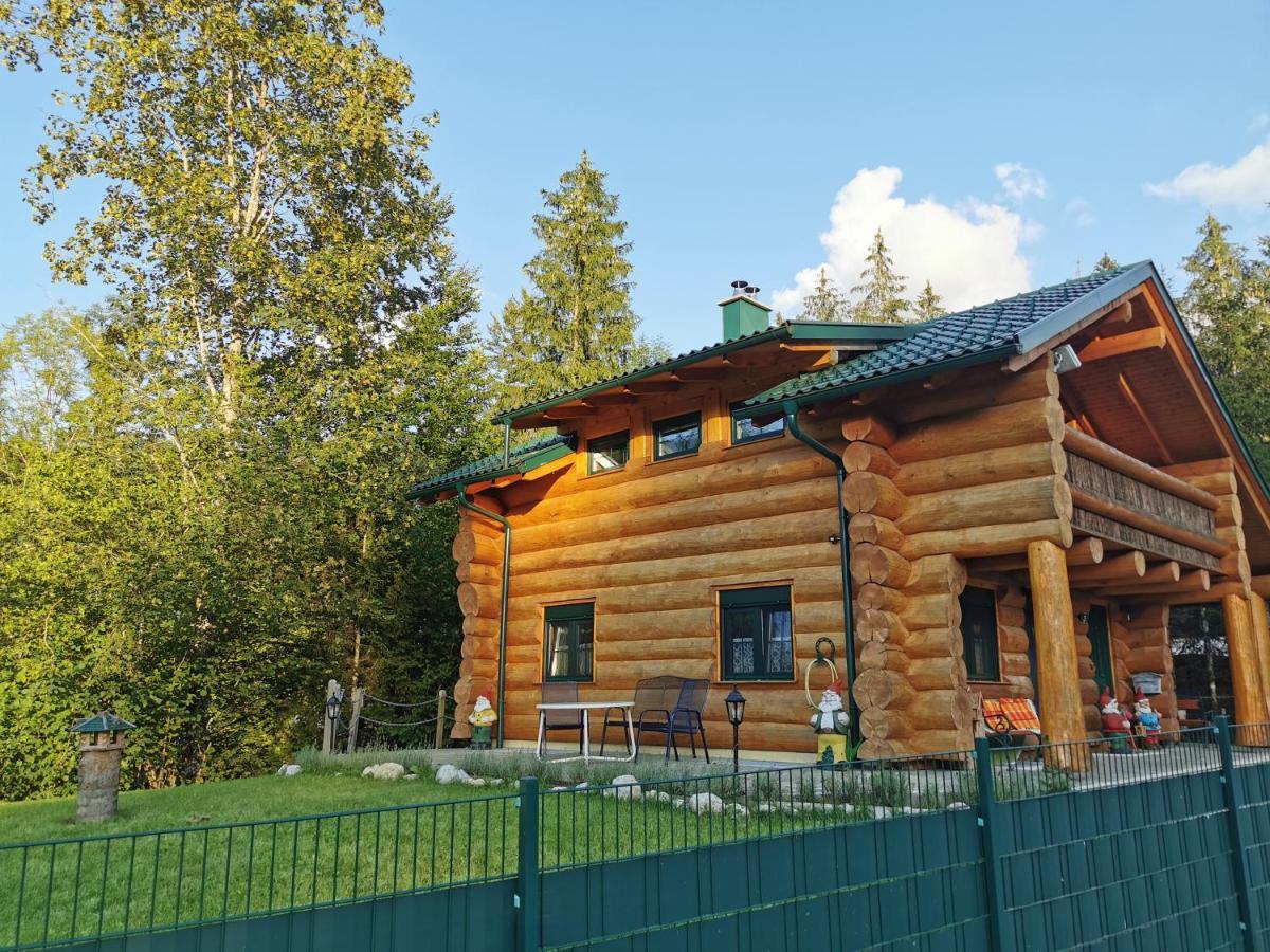 Ferienwohnungen Blockhaus - Zwergenhaeusl Grünau im Almtal Eksteriør bilde